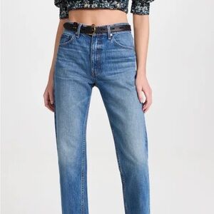 Ulla Johnson Daphne Straight Leg Designer Denim Jeans, Size 28